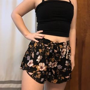 floral american eagle flowy shorts
